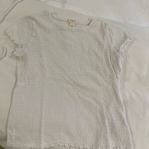 Crewcuts Ivory Textured Tee